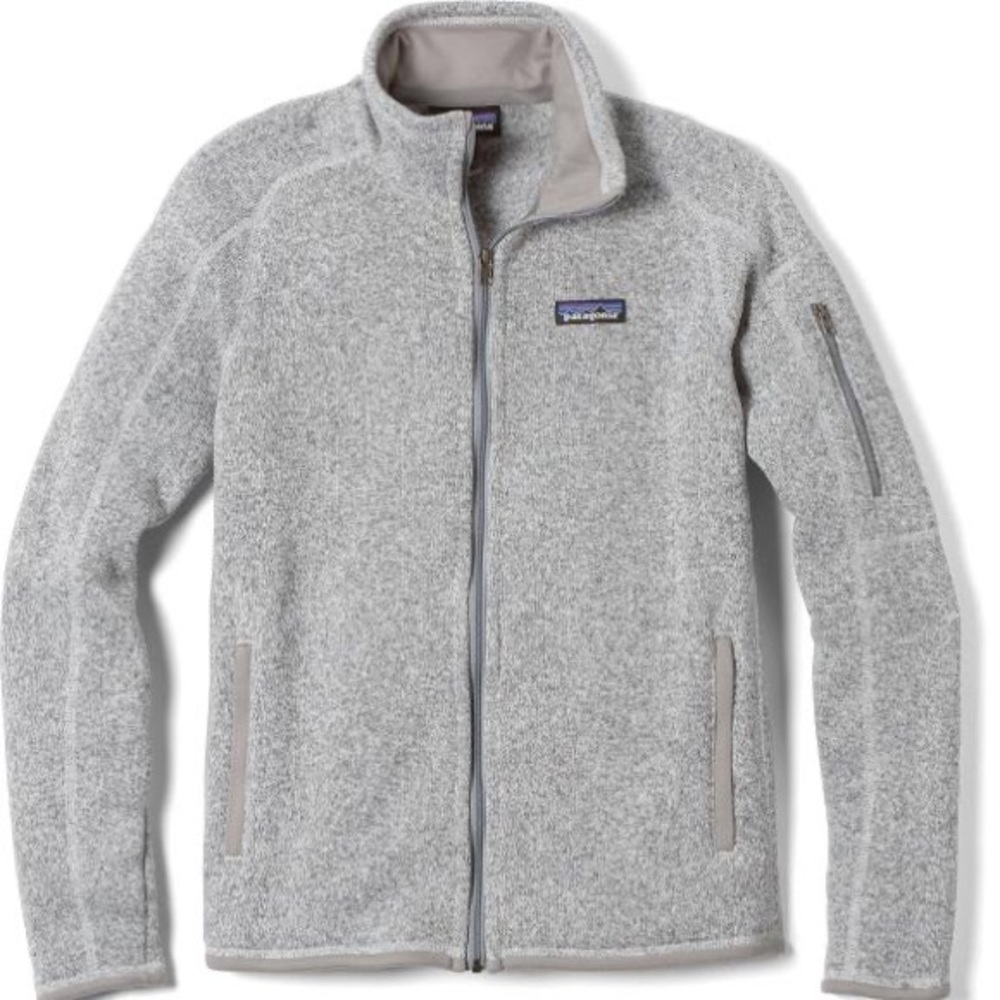 Patagonia Women’s Better Sweater Full Zip Fleece in Birch White Size Small NWT